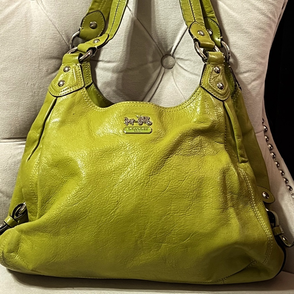 Green Coach bag